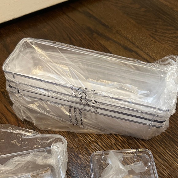 Clear Plastic Storage Containers Set - Picture 5 of 5